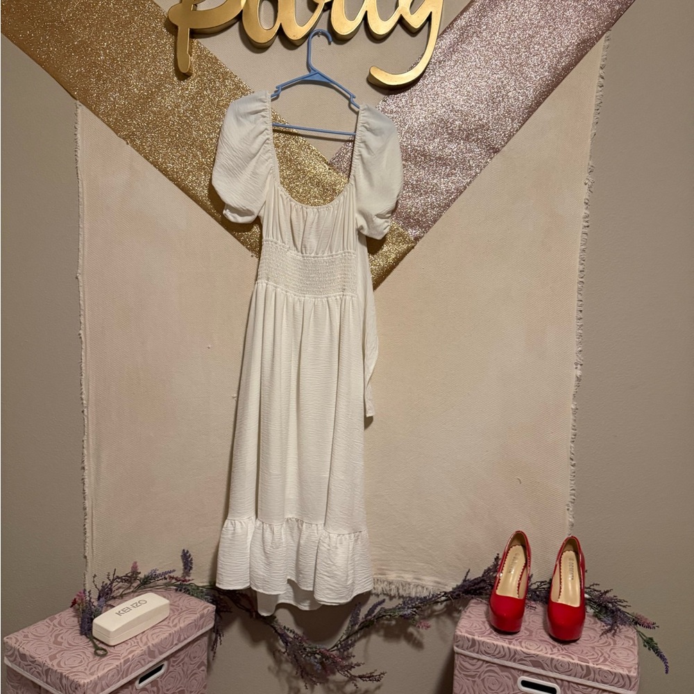 Elegant White Kids Dress